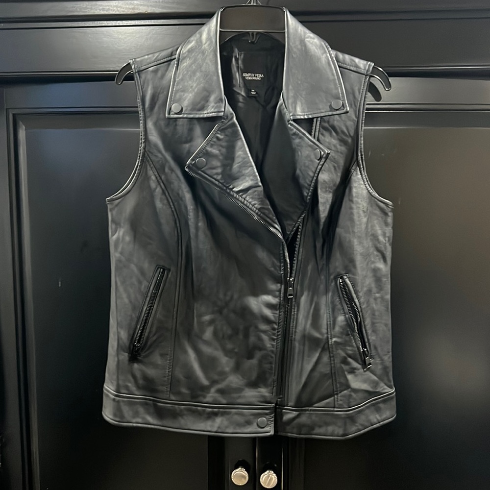 Leather vest